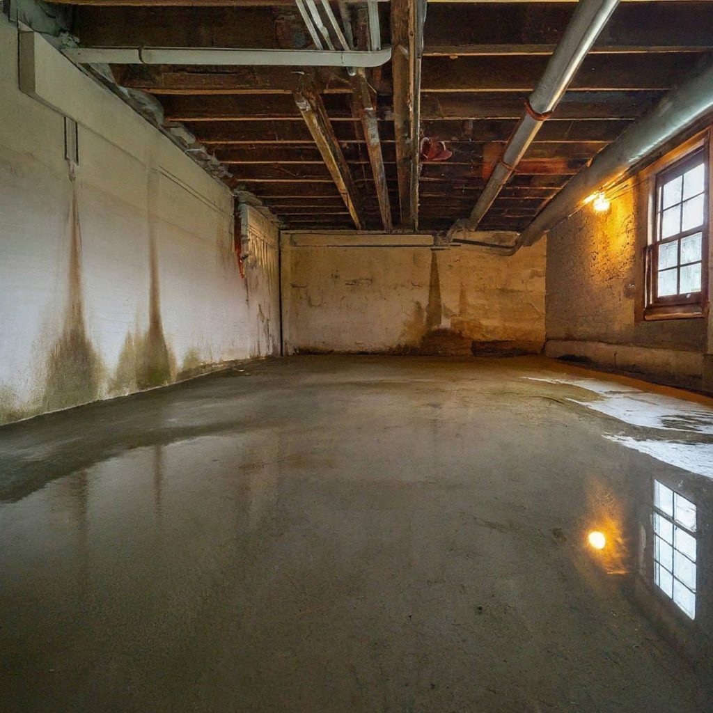 
an image displaying the problem of Water Stains In Basement in the house
